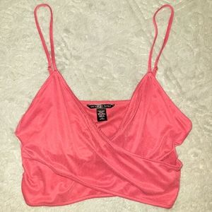 Victorias Secret wrap crop top (Large)